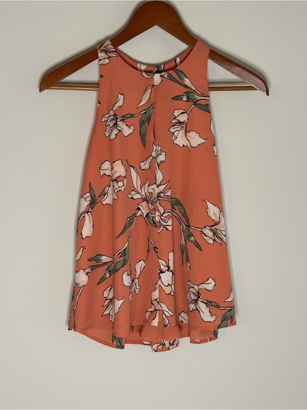 LOFT Coral Floral Halter Tank